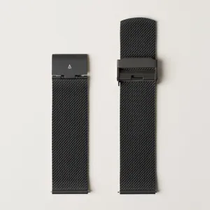 22mm Milanese Bracelet - Black