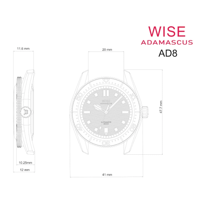 ADAMASCUS AD861A Stainless 904L