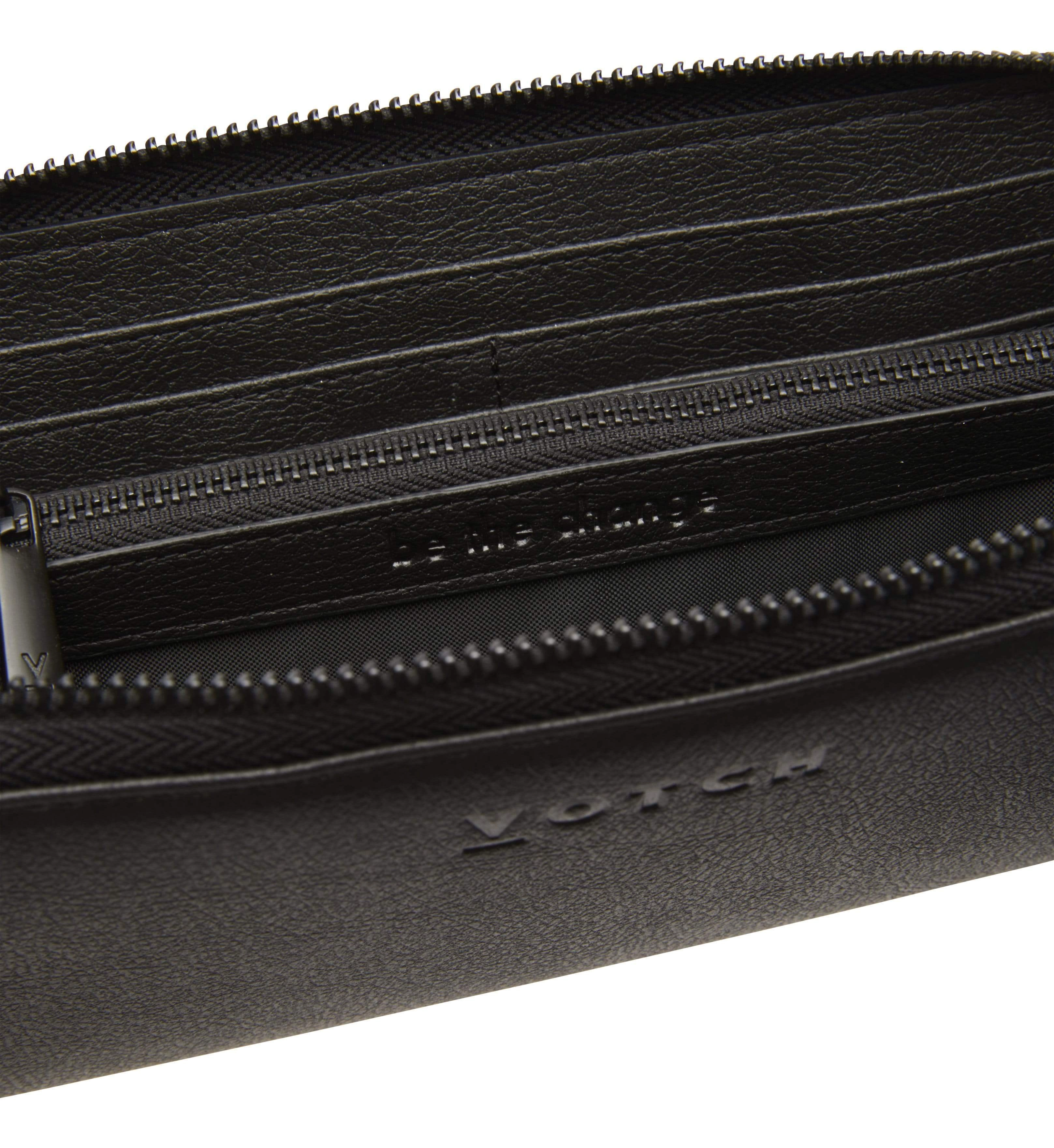 Classic Essentials Apple Leather Vegan Purse | Black