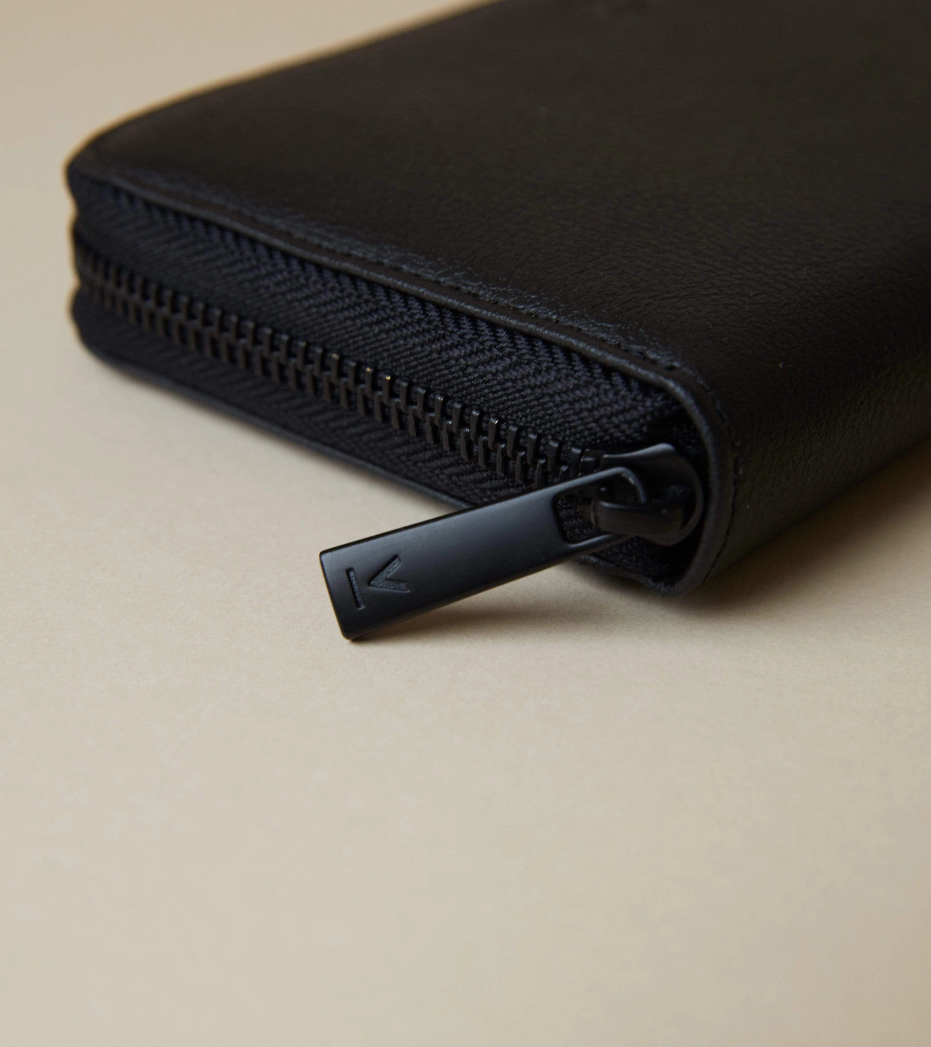 Classic Essentials Apple Leather Vegan Purse | Black