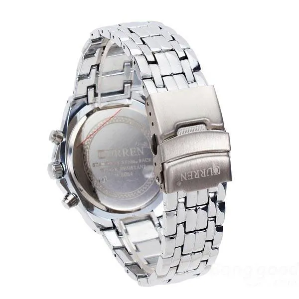 Curren Men's Stainless Steel Waterproof (Red 4.4cm Dial) - CUR118