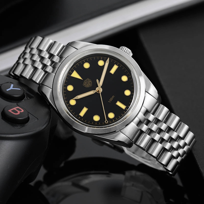 ★EU Pre-Owned★Watchdives Retro Sub 36mm VH31 Men Watch