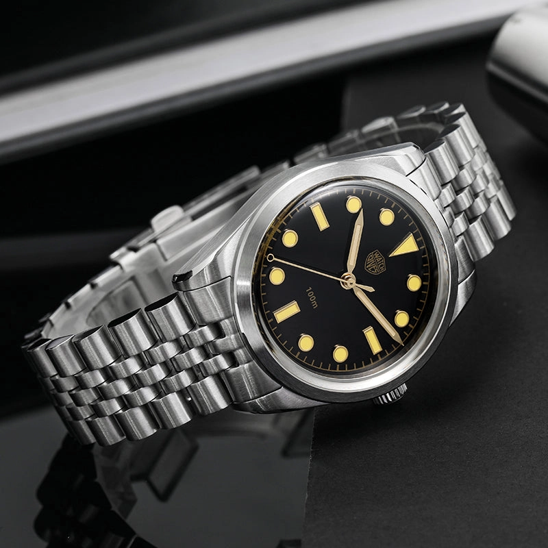 ★EU Pre-Owned★Watchdives Retro Sub 36mm VH31 Men Watch