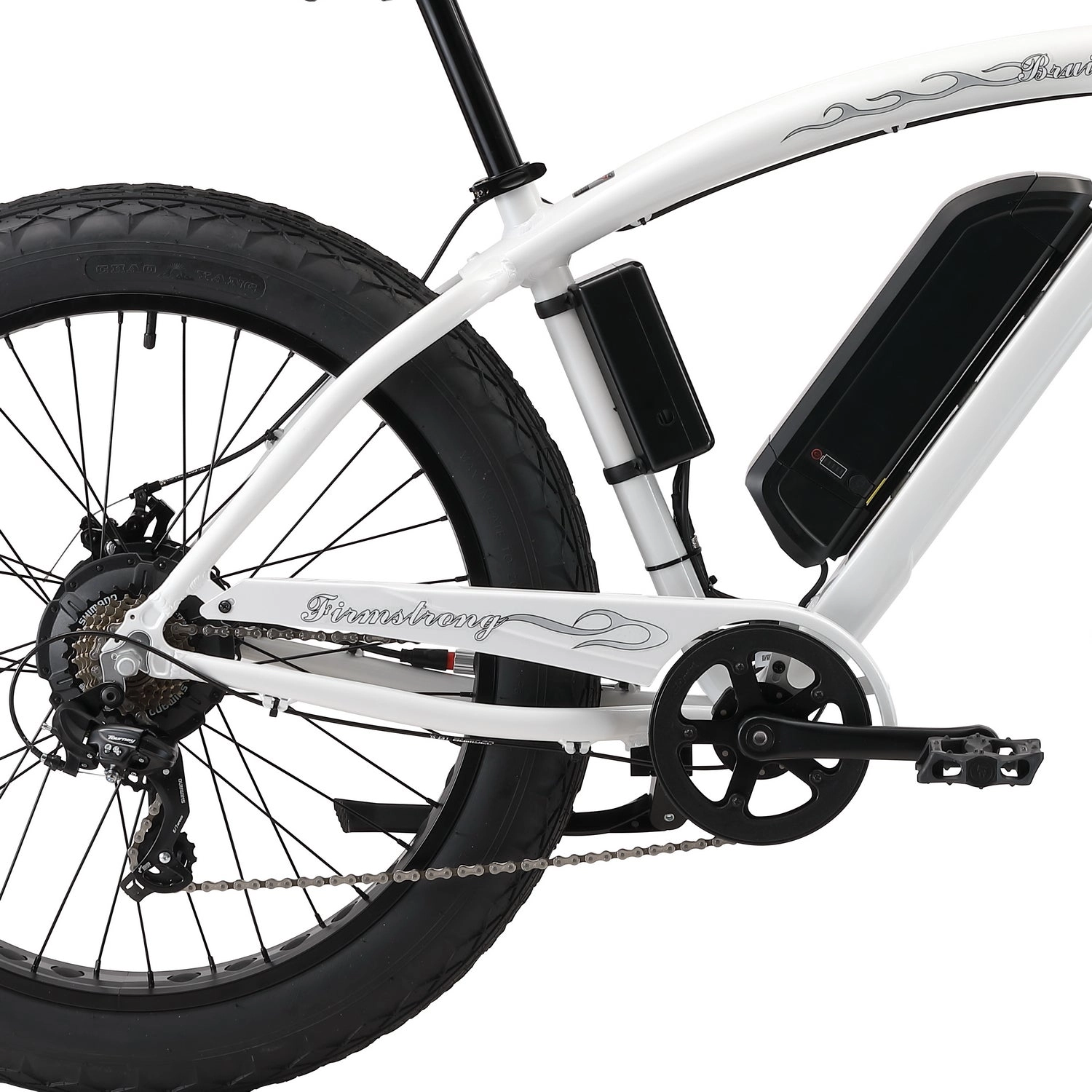 Firmstrong E-Bruiser Man 750W 7 Speed Fat Tire Electric Beach Cruiser Bike