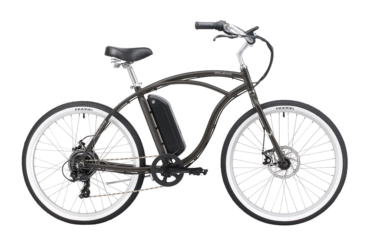 Firmstrong E-Urban Man 350W 7 Speed Electric Beach Cruiser Bike