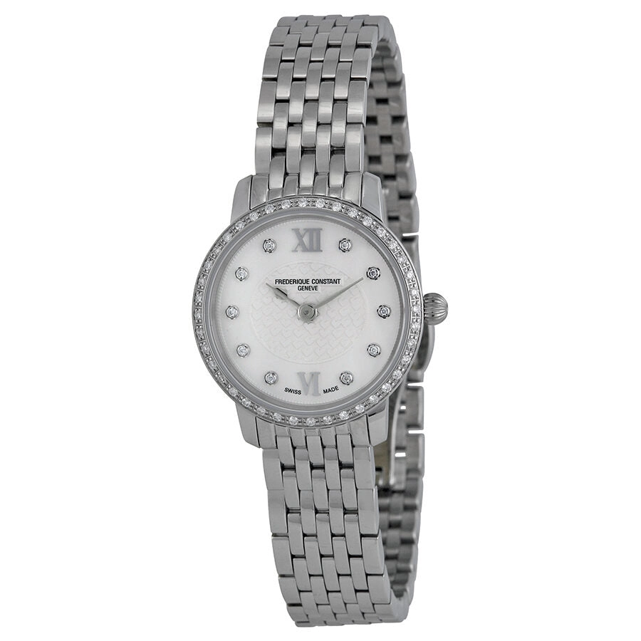 Frederique Constant Stainless Steel Slim Line Diamond Ladies Watch 200WHDSD6B FC-200WHDSD6B