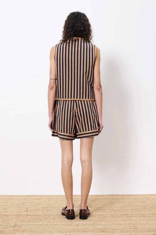 FRNCH Camila Blue Reversible Waistcoat