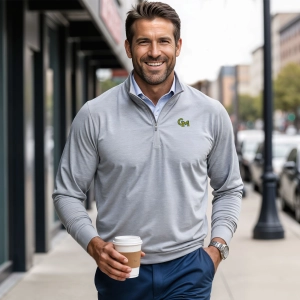 George Mason DriRelease® Performance Pullover Light Grey