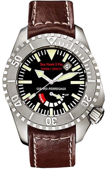 Girard Perregaux Sea Hawk Pro Automatic Black Dial Men's Watch 49941-21-631-HDBA