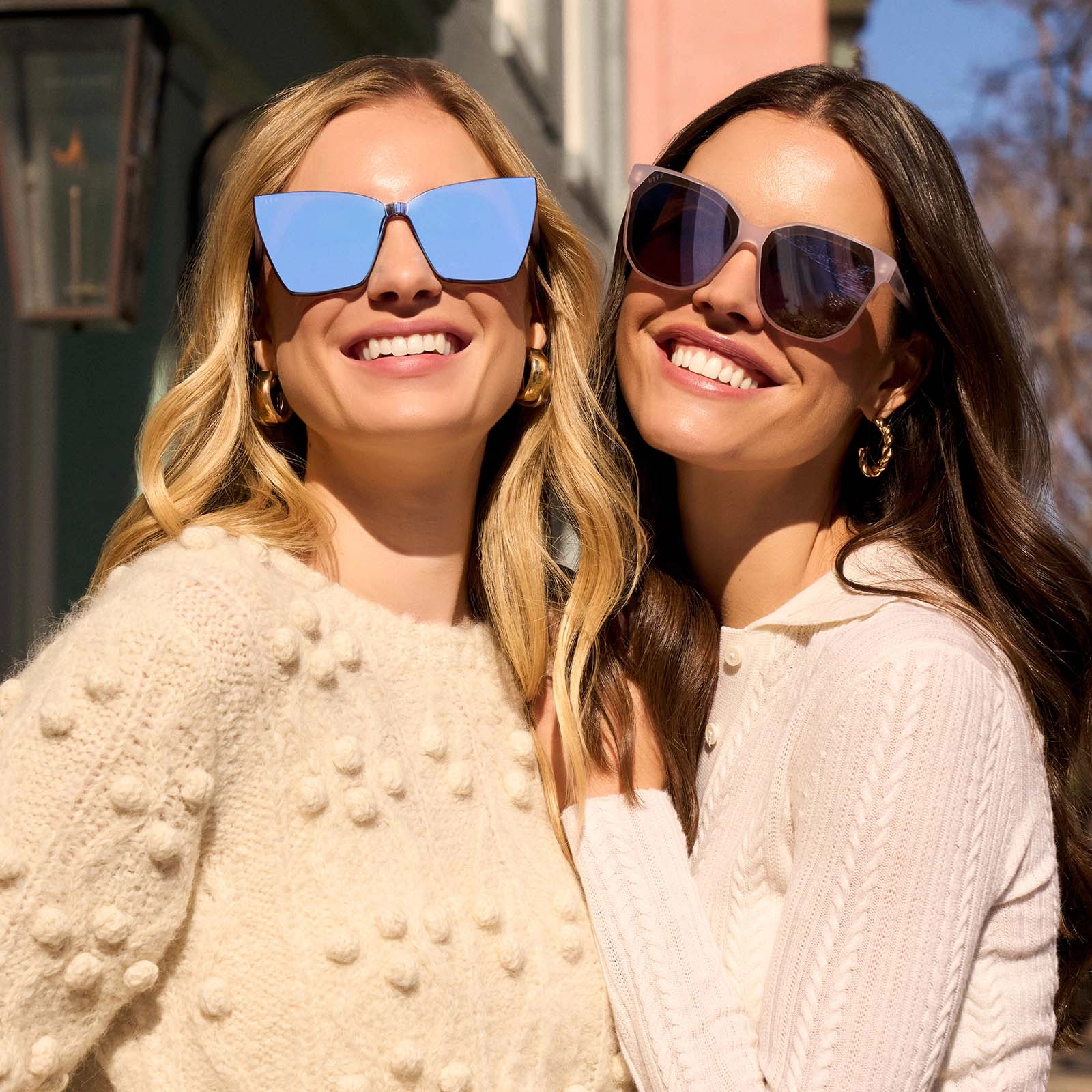 GOLDIE - THISTLE   LAVENDER MIRROR SUNGLASSES