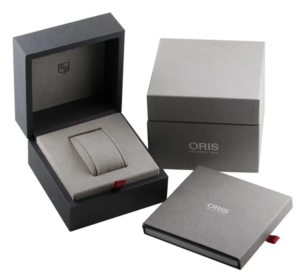 Oris Aquis Automatic Stainless Steel Blue Dial Black Rubber Strap Date Divers Mens Watch 400 7769 4135-07 4 22 74FC