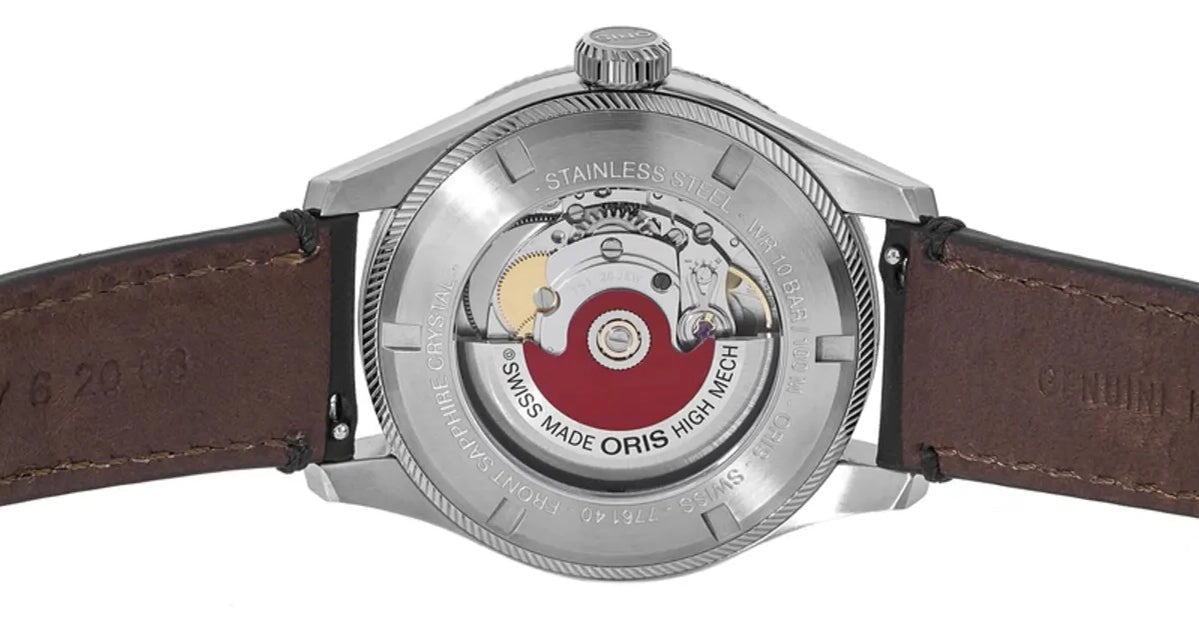 Oris Big Crown ProPilot Automatic Stainless Steel Blue Dial Black Leather Strap Date Mens Watch 751 7761 4065-07 6 20 08LC