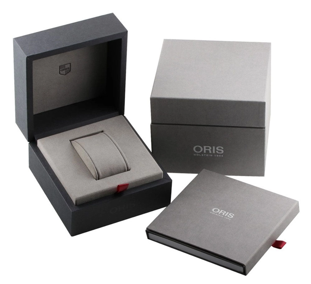Oris Big Crown ProPilot Automatic Stainless Steel Blue Dial Black Leather Strap Date Mens Watch 751 7761 4065-07 6 20 08LC
