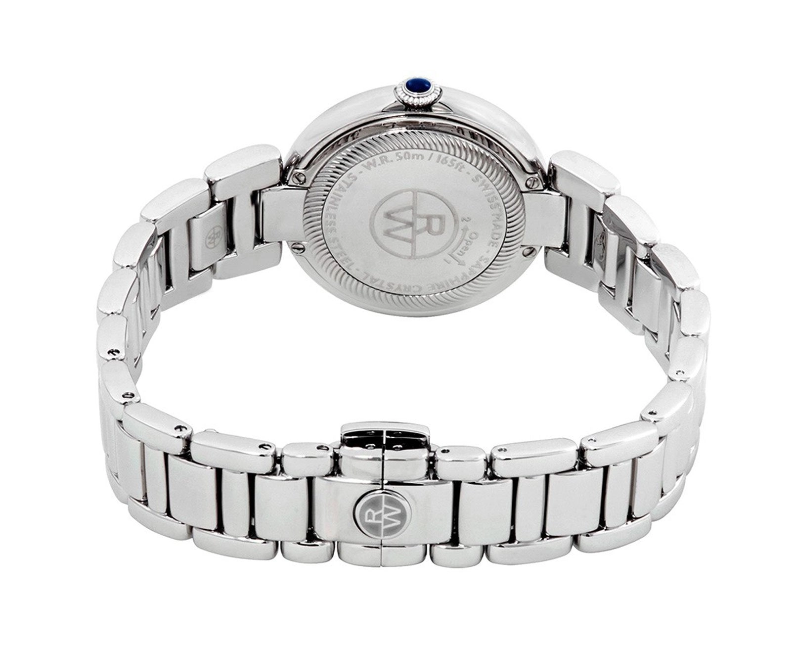 Raymond Weil Shine Stainless Steel Silver Dial Calendar Womens Watch 1600-ST-RE659