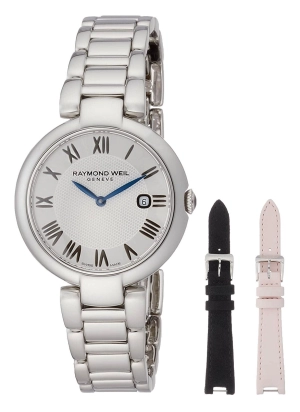 Raymond Weil Shine Stainless Steel Silver Dial Calendar Womens Watch 1600-ST-RE659