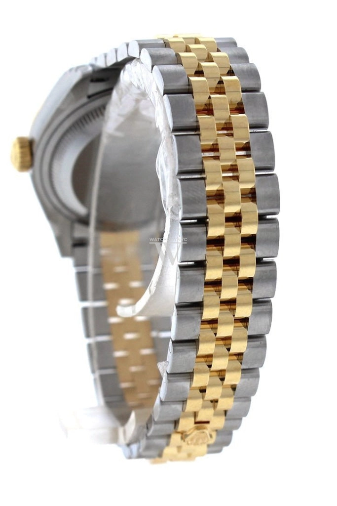 Rolex Datejust 28 Silver 9 diamonds set in star Dial Fluted Yellow Gold Two Tone Jubilee Ladies Watch 279173