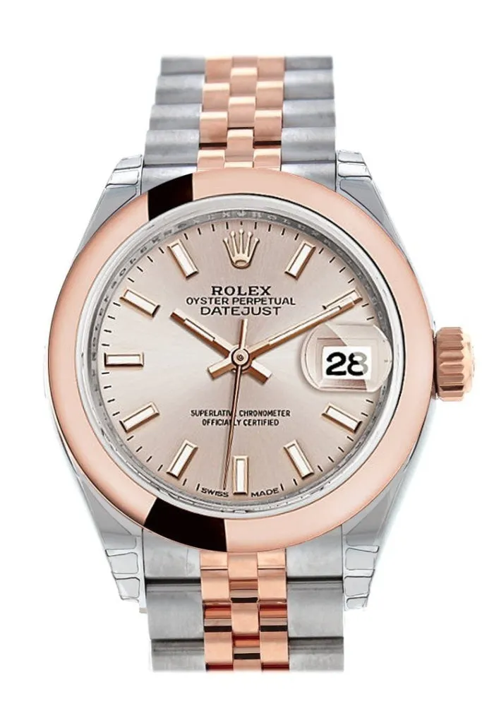 Rolex Datejust 28 Sundust Dial Jubilee Ladies Watch 279161 NP