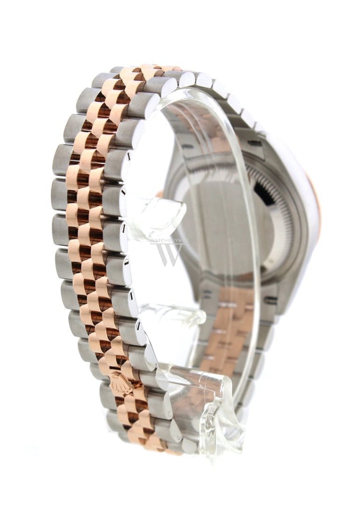 Rolex Datejust 28 Sundust Large VI Diamonds DialDiamond Bezel Rose Gold Two Tone Watch 279381RBR 279381