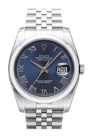 Rolex Datejust 36 Blue Dial Stainless Steel Jubilee Automatic Men's Watch 116200 Pre-owned
