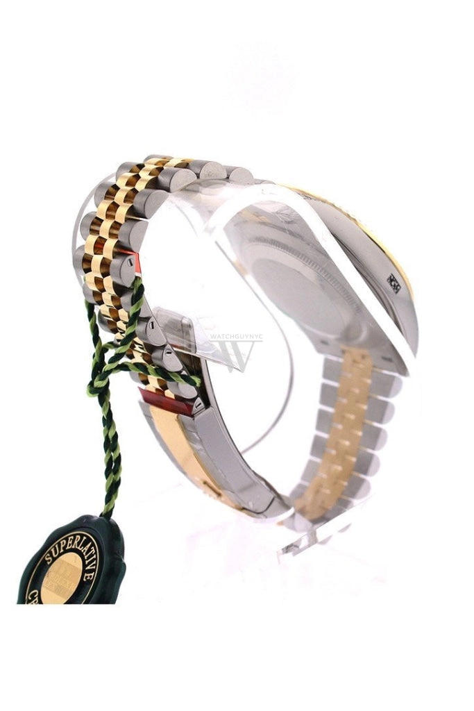 Rolex Datejust 41 Champagne Dial Fluted Bezel 18k Yellow Gold Jubilee Mens Watch 126333