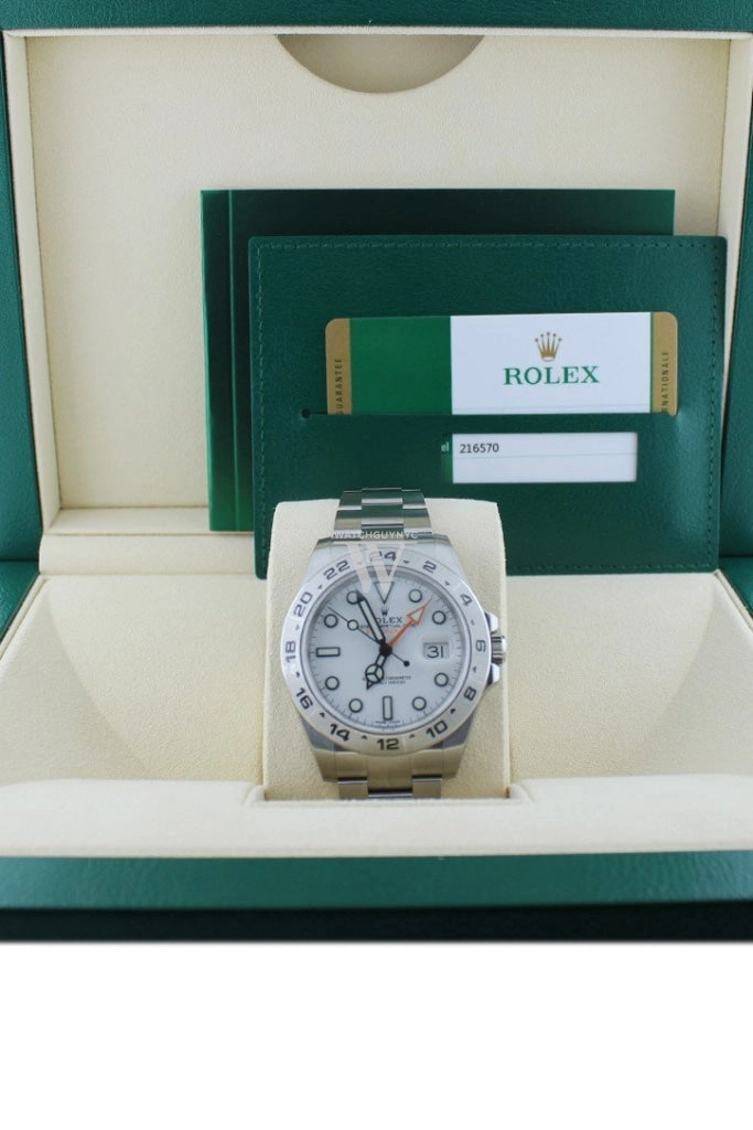 ROLEX Explorer II White Dial Stainless Steel Men's Watch 216570