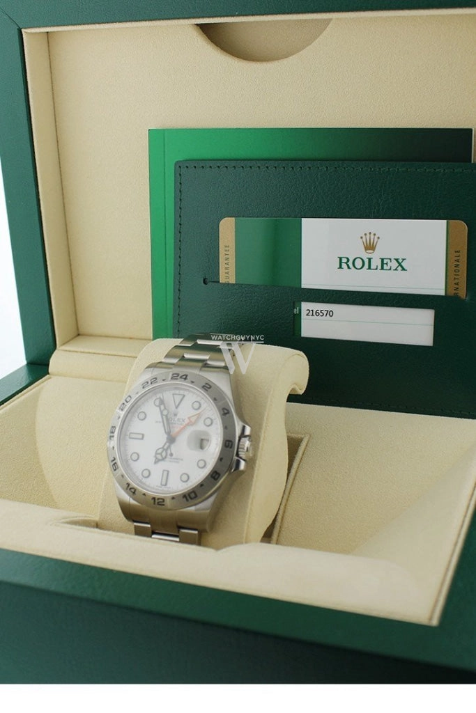 ROLEX Explorer II White Dial Stainless Steel Men's Watch 216570