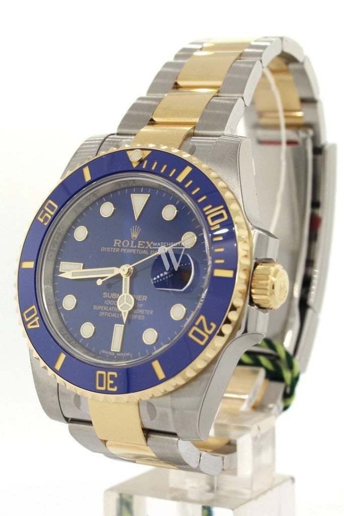 ROLEX Submariner Date 40 Blue Dial Gold and Steel Watch 116613LB 116613