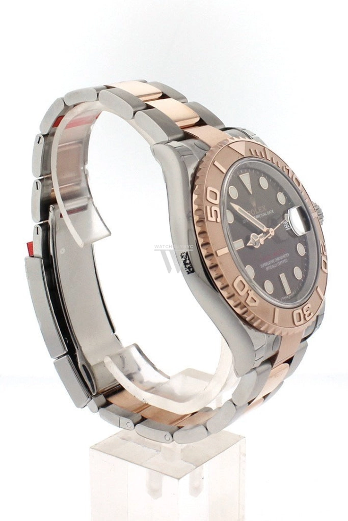 ROLEX YACHT-MASTER 40 Chocolate Dial 18k Rose Gold Mens Watch 116621