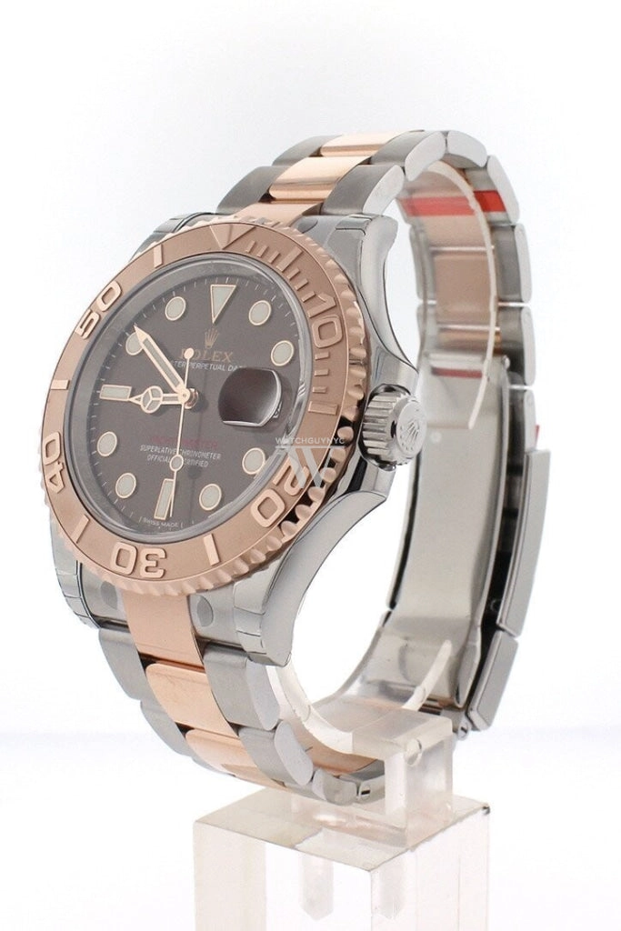 ROLEX YACHT-MASTER 40 Chocolate Dial 18k Rose Gold Mens Watch 116621