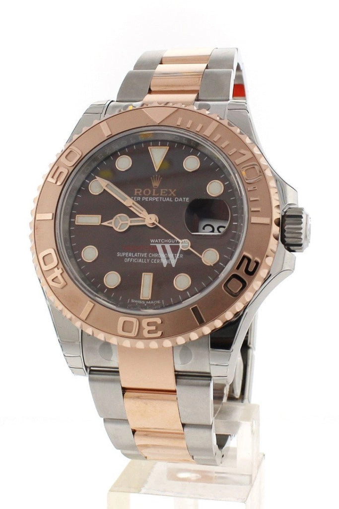 ROLEX YACHT-MASTER 40 Chocolate Dial 18k Rose Gold Mens Watch 116621