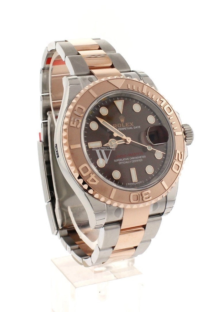 ROLEX YACHT-MASTER 40 Chocolate Dial 18k Rose Gold Mens Watch 116621