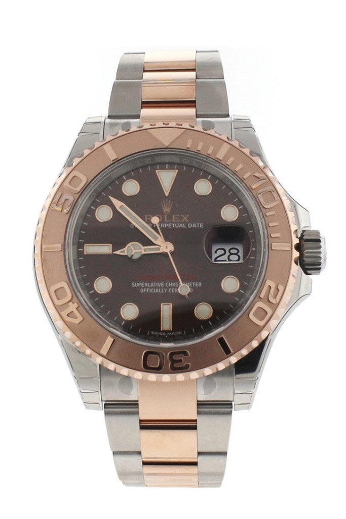 ROLEX YACHT-MASTER 40 Chocolate Dial 18k Rose Gold Mens Watch 116621