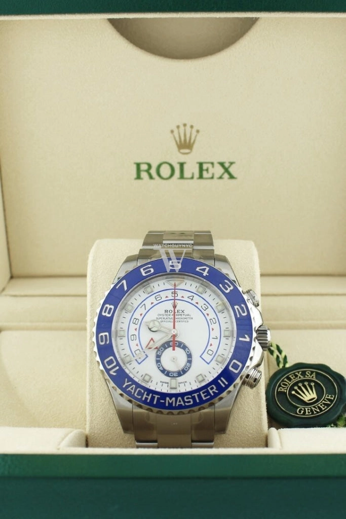 ROLEX Yacht-Master II 44 White Dial Stainless Steel Men's Watch 116680