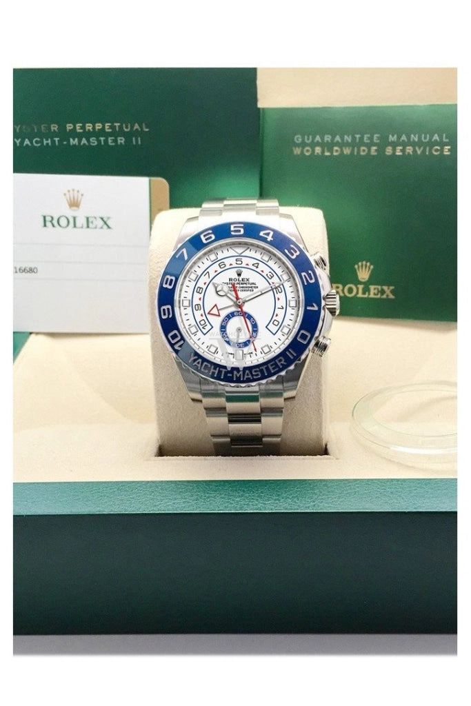 ROLEX Yacht-Master II 44 White Dial Stainless Steel Men's Watch 116680