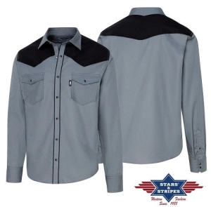 S&S A-19 Black & Grey Men's Western Shirt