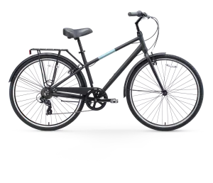 sixthreezero Reach Your Destination Men's 7 Speed Hybrid Bike, Matte Black
