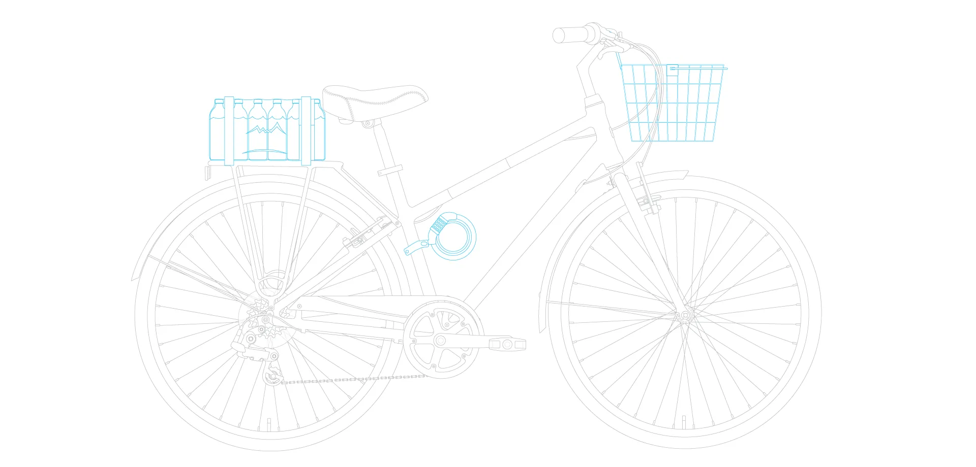 sixthreezero Reach Your Destination Men's 7 Speed Hybrid Bike, Matte Black