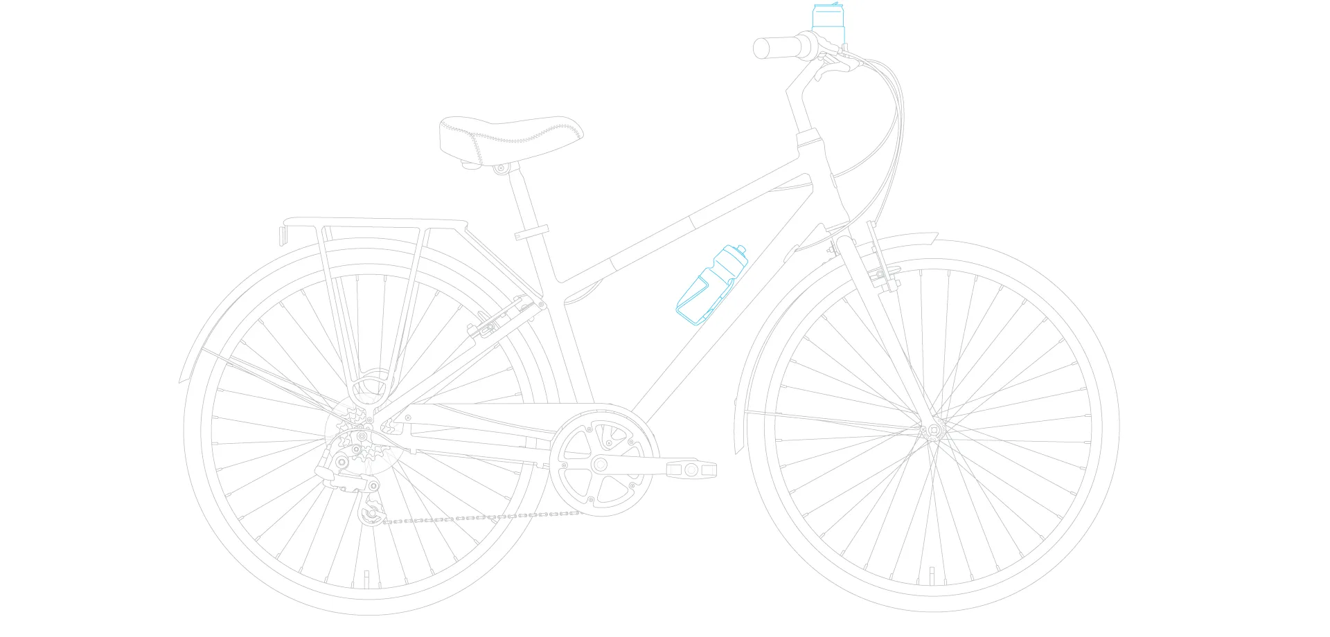 sixthreezero Reach Your Destination Men's 7 Speed Hybrid Bike, Matte Black