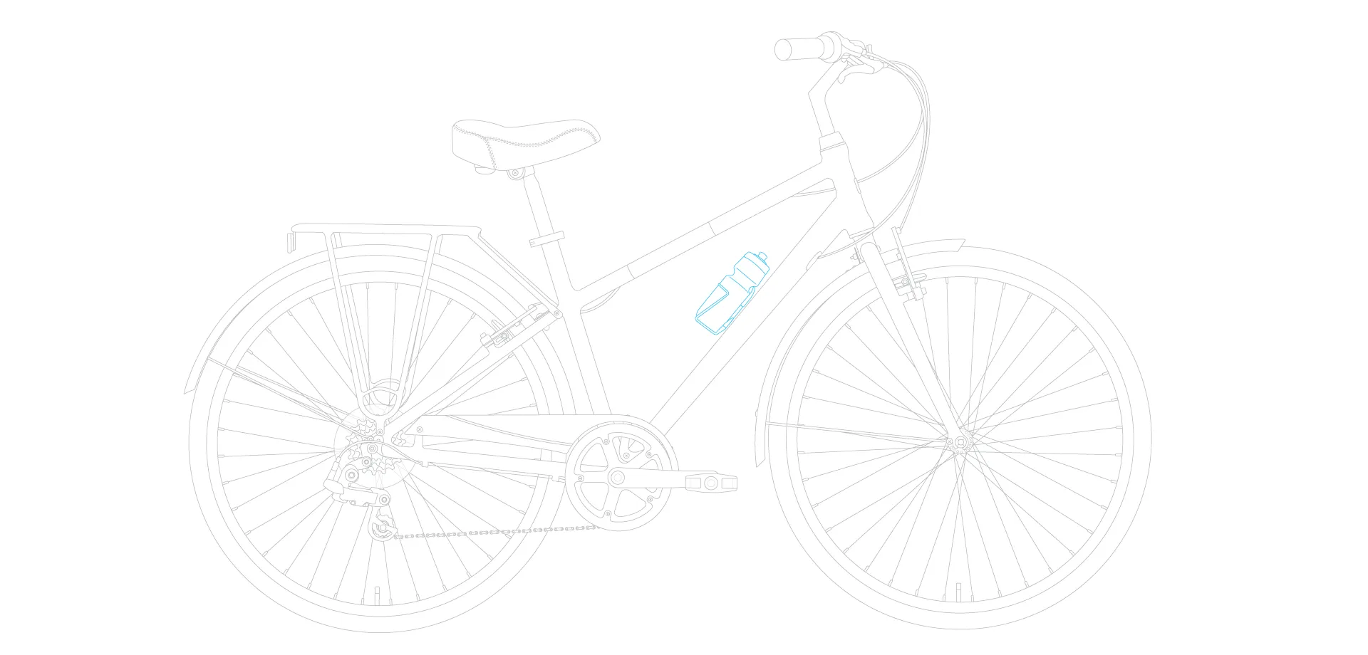 sixthreezero Reach Your Destination Men's 7 Speed Hybrid Bike, Matte Black