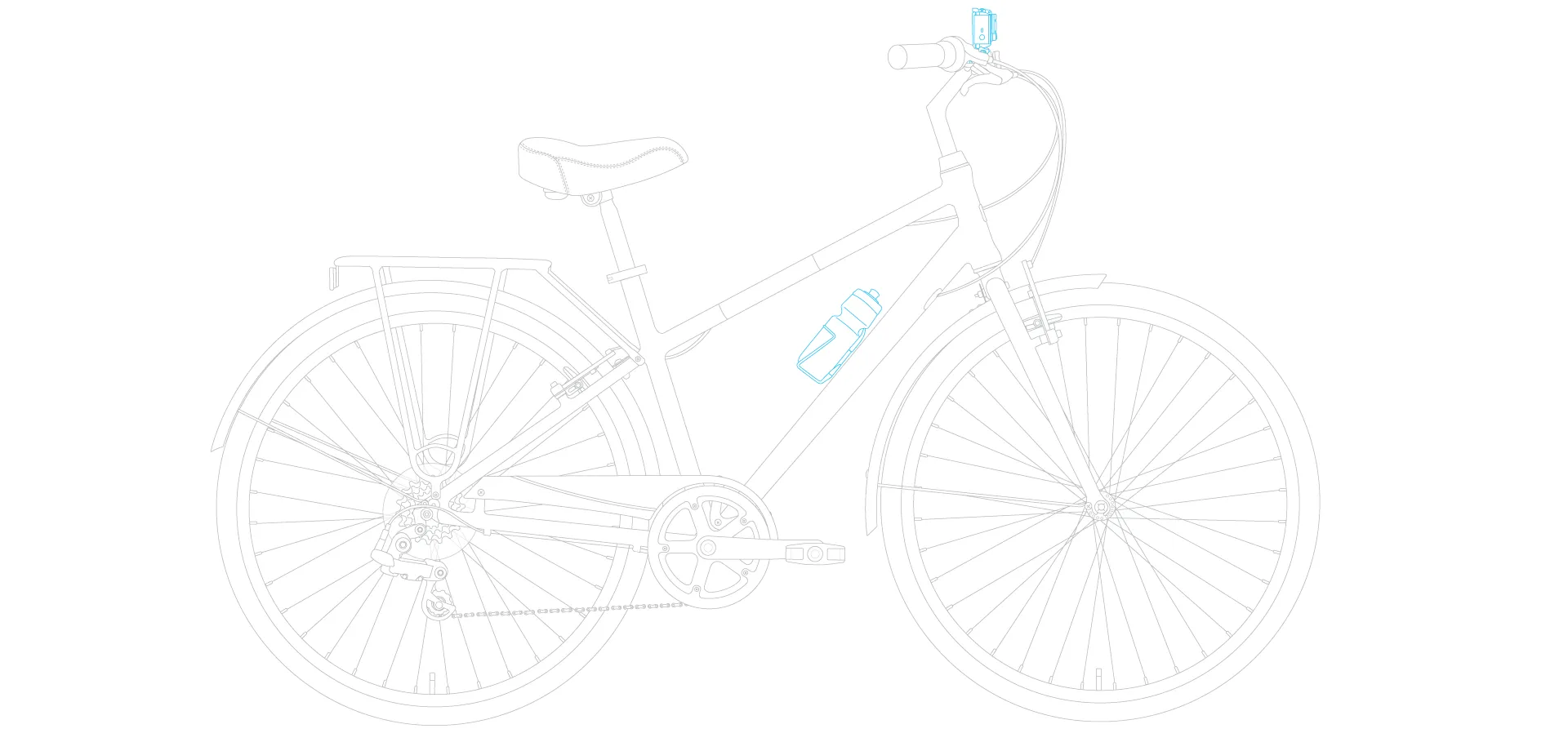 sixthreezero Reach Your Destination Men's 7 Speed Hybrid Bike, Matte Black