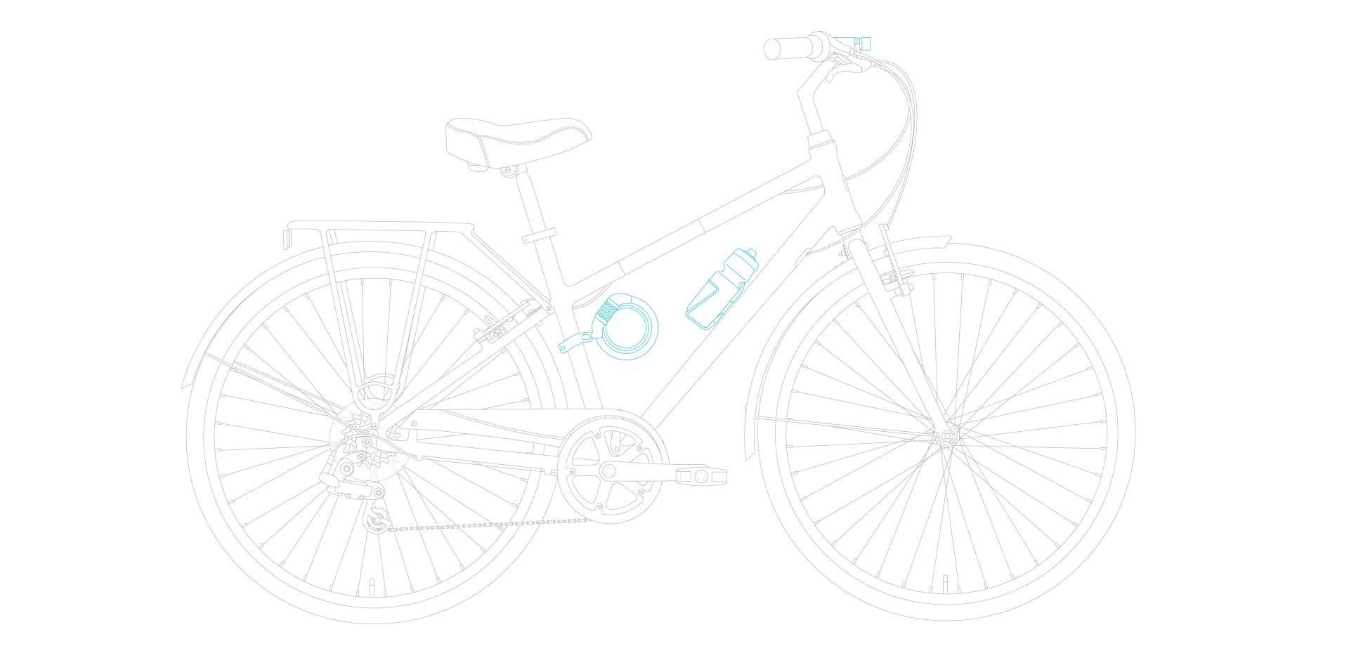 sixthreezero Reach Your Destination Men's 7 Speed Hybrid Bike, Matte Black