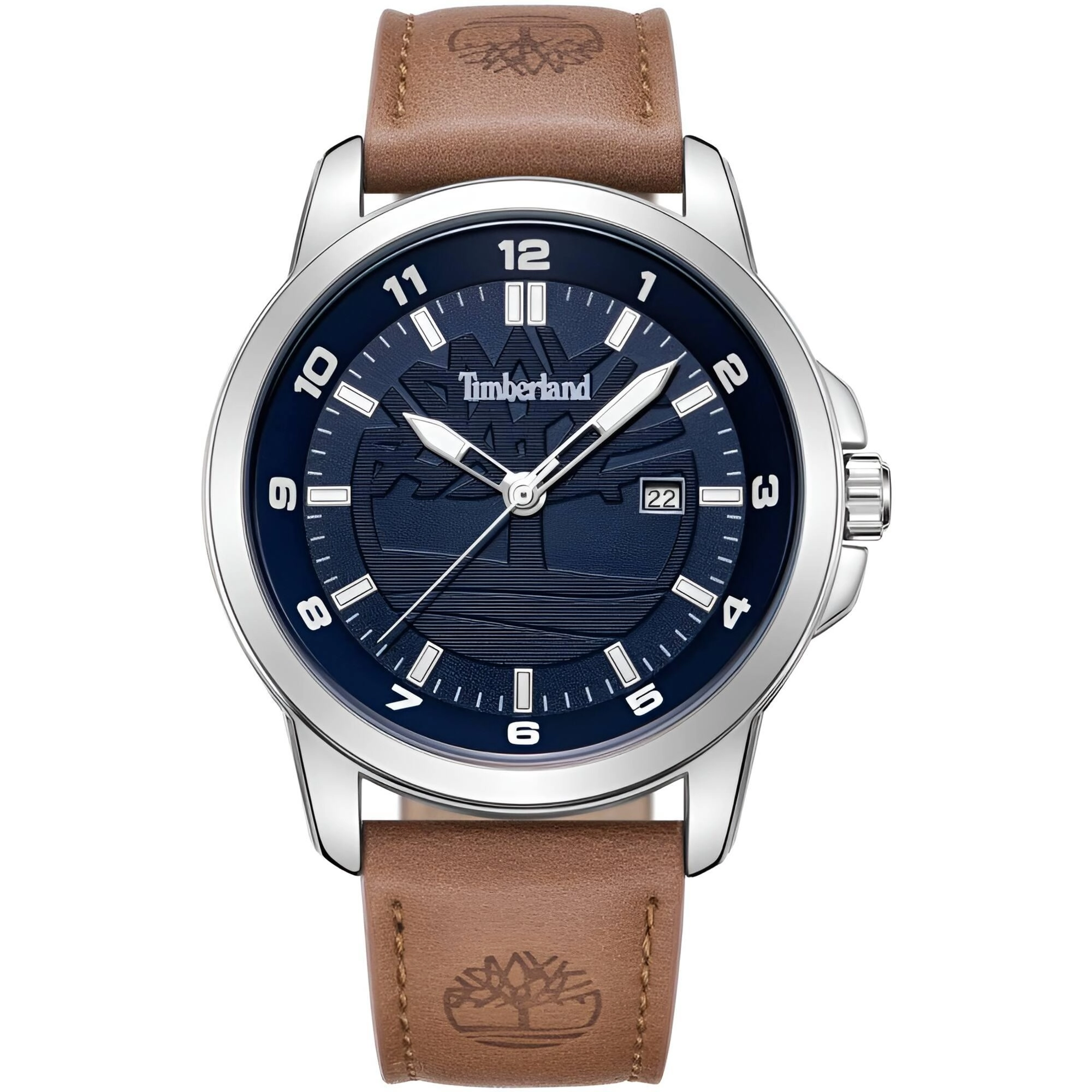 Timberland Men's Watch - Classic Brown Genuine Leather Strap Quartz | TDWGB9002103