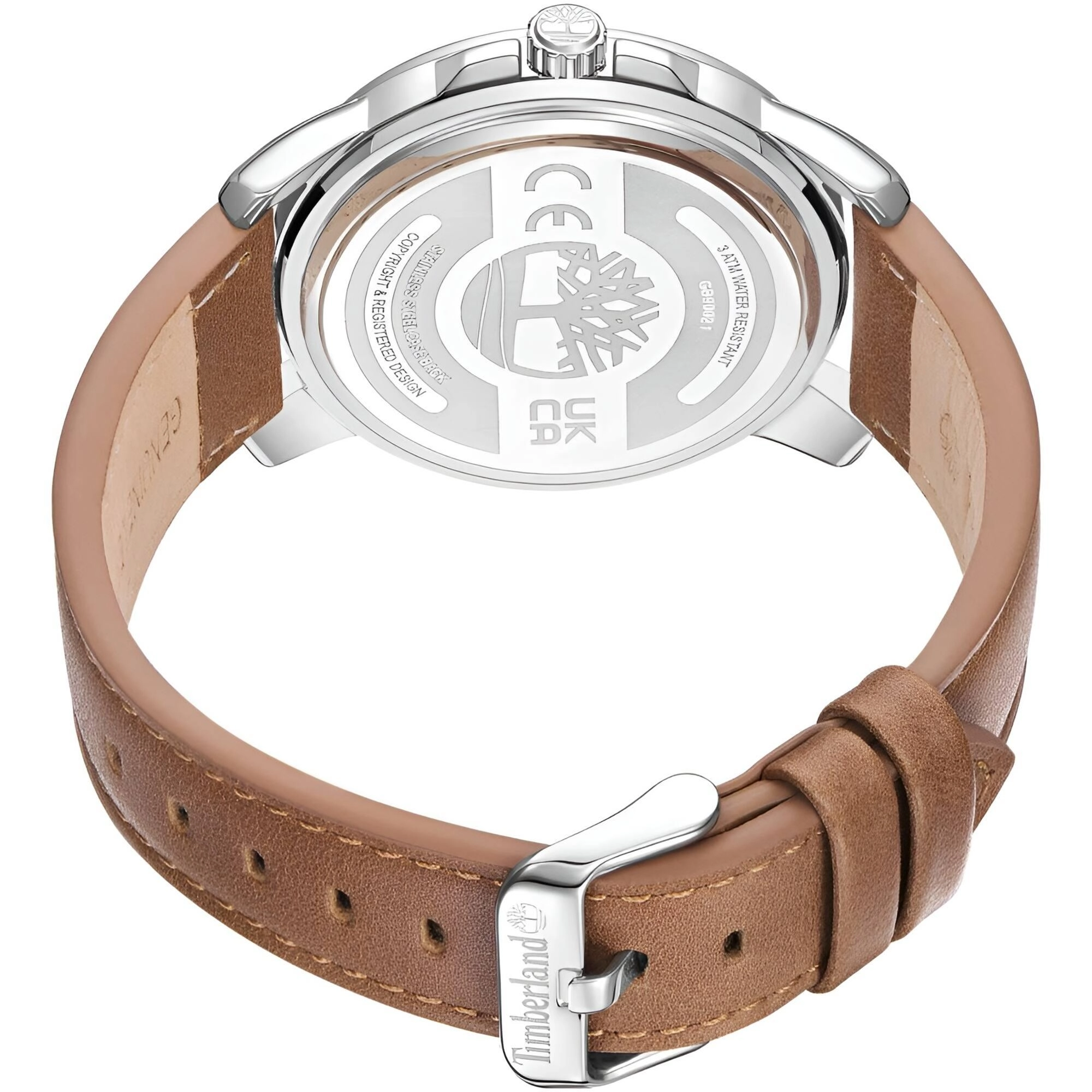 Timberland Men's Watch - Classic Brown Genuine Leather Strap Quartz | TDWGB9002103