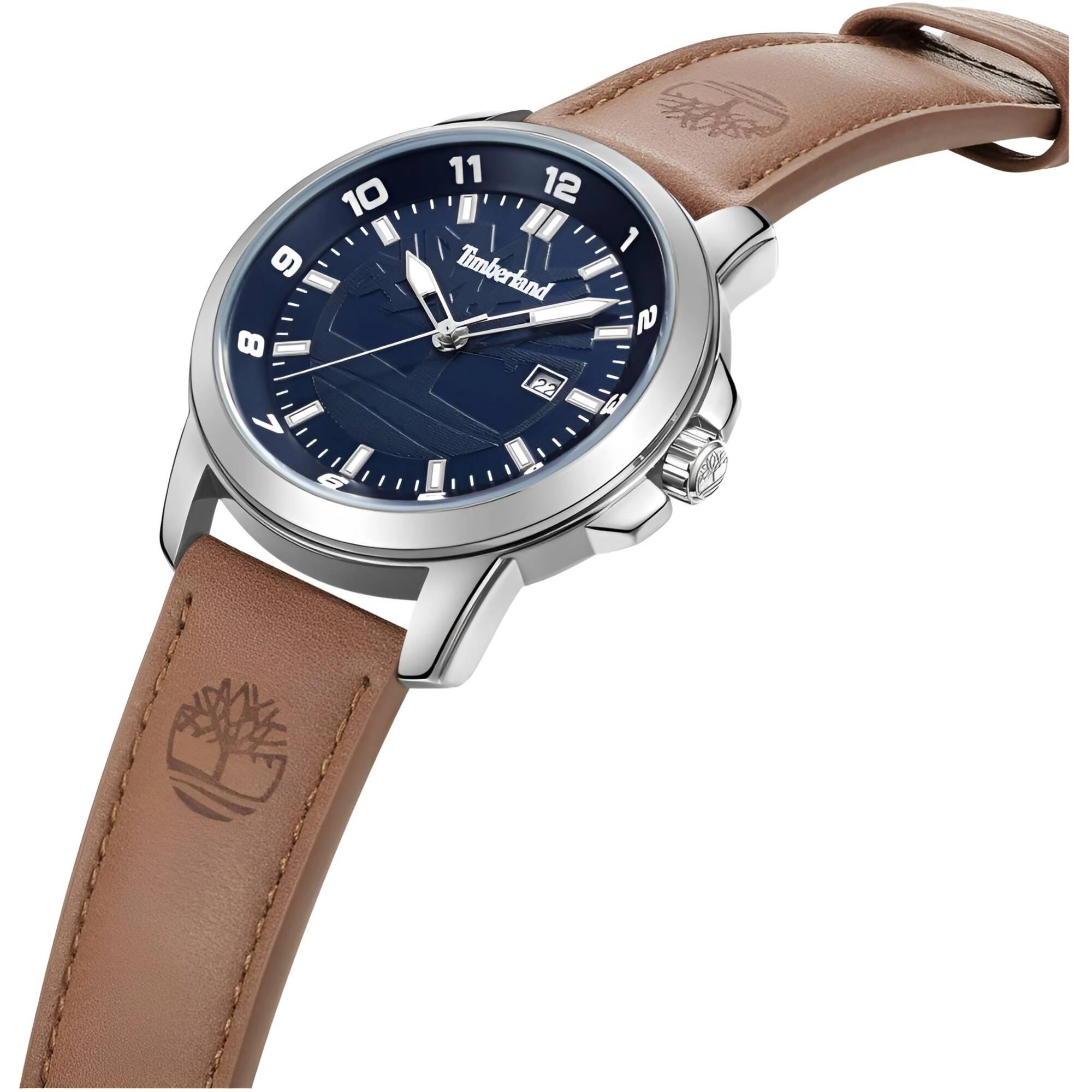 Timberland Men's Watch - Classic Brown Genuine Leather Strap Quartz | TDWGB9002103