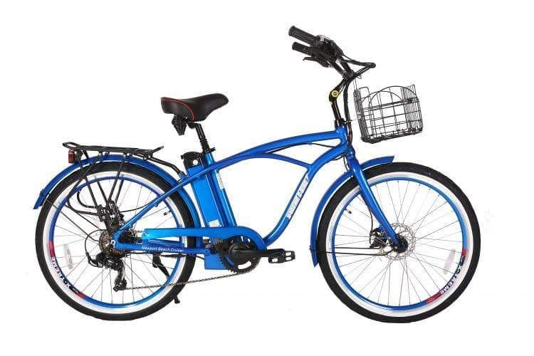 X-Treme Newport Elite Max Beach Cruiser Electric Bike [36V 350W]