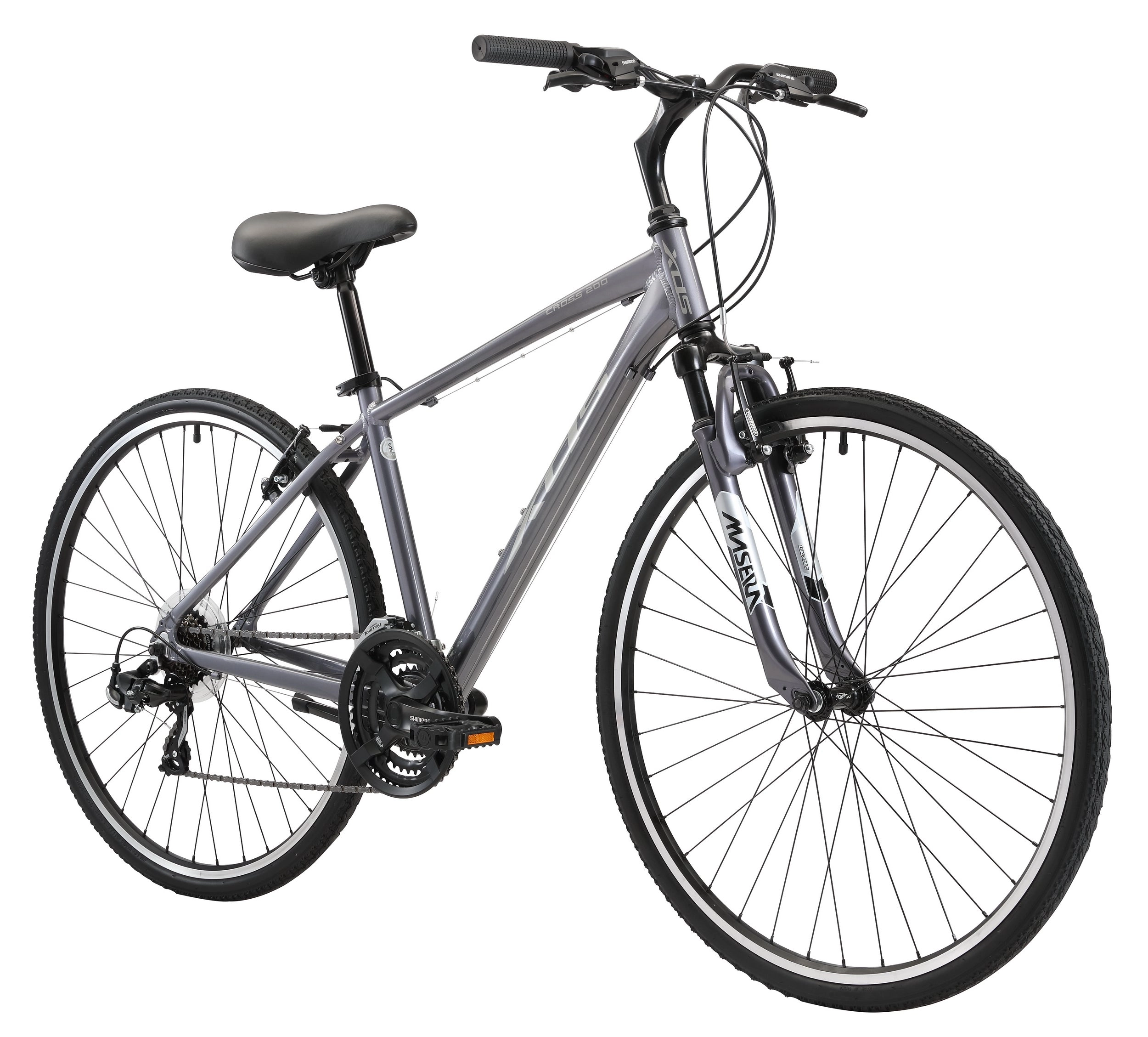 XDS Cross 200 21sp Comfort Hybrid Bike //  Graphite