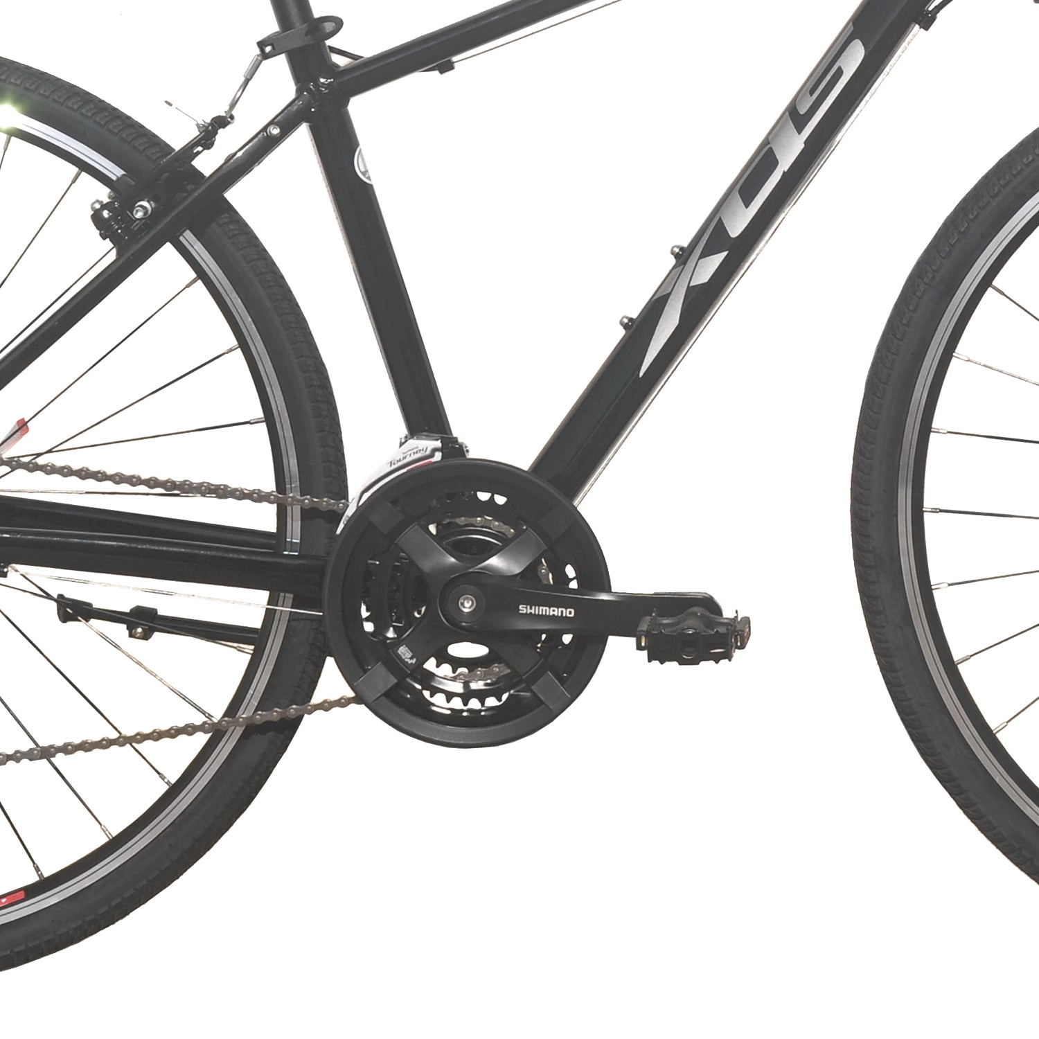 XDS Cross300 24sp Comfort Hybrid Bike // Jet Black